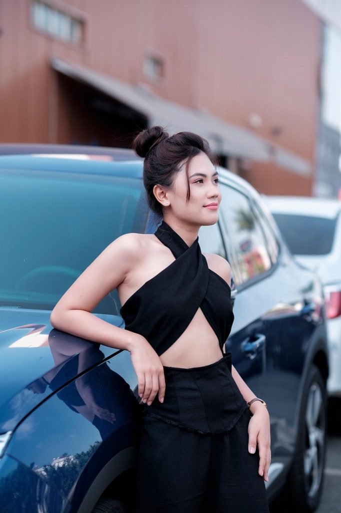 woman, car, model, beauty, style, car wallpapers, fashion